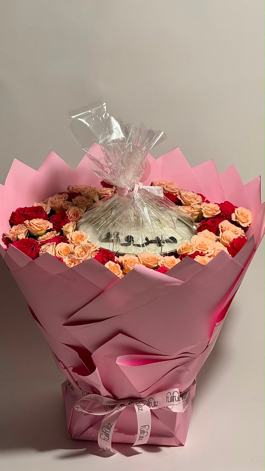Candle and bouquet